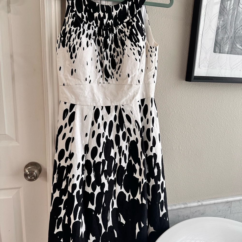 Cream Midi Fit and Flare Dress for Night Out